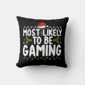 ゲームのビデオゲームのゲーマーである可能性が最も高い クッション (正面)