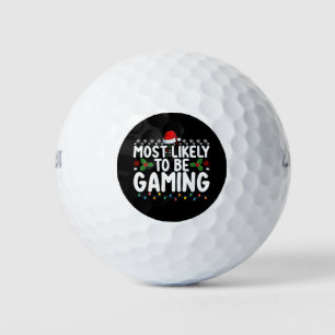 ゲームのビデオゲームのゲーマーである可能性が最も高い ゴルフボール