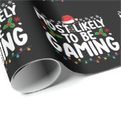 ゲームのビデオゲームのゲーマーである可能性が最も高い ラッピングペーパー (ロールコーナー)