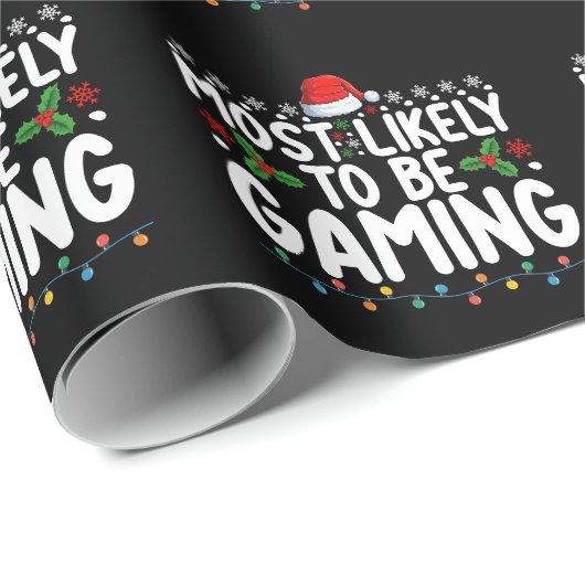 ゲームのビデオゲームのゲーマーである可能性が最も高い ラッピングペーパー (ロールコーナー)