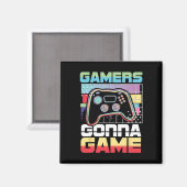 ゲームのビデオゲームプレーヤーゲームおもしろい マグネット (正面/裏面)