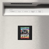 ゲームのビデオゲームプレーヤーゲームおもしろい マグネット (インサイチュ (食洗機))