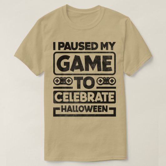 ゲームのビデオゲームプレーヤーゲームのゲーマーネを一時停止 Tシャツ (デザイン正面)