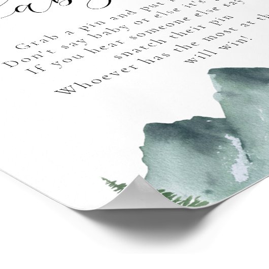 ゲームのベビー記号を言わない ポスター (角)