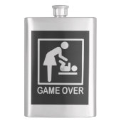 ゲームのママのサイネージおもしろいピクトグラム フラスク (正面)