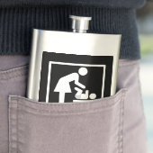 ゲームのママのサイネージおもしろいピクトグラム フラスク (インサイチュ)