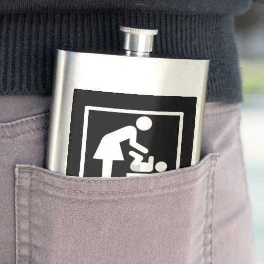 ゲームのママのサイネージおもしろいピクトグラム フラスク (インサイチュ)