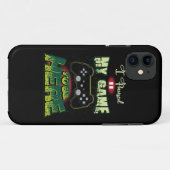 ゲームのユーモア – 私はここに来るためにゲームを一時停止おもしろい- Case-Mate iPhoneケース (裏面(横))