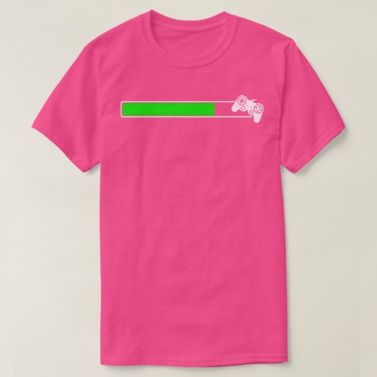 ゲームのロードGamingのロード開始の完了レベルを上げるbir Tシャツ (デザイン正面)
