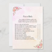 ゲームの上または下で象の赤ちゃんシャワー 招待状 (正面)