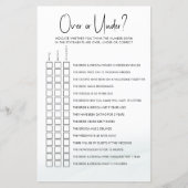 ゲームの上または下のブライダルシャワーゲーム緑の洗浄 (正面)