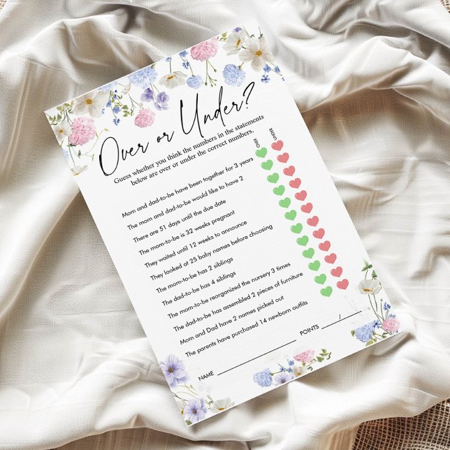 ゲームの上または下 | 赤ちゃんシャワーゲーム (クリエイターアップロード済み)