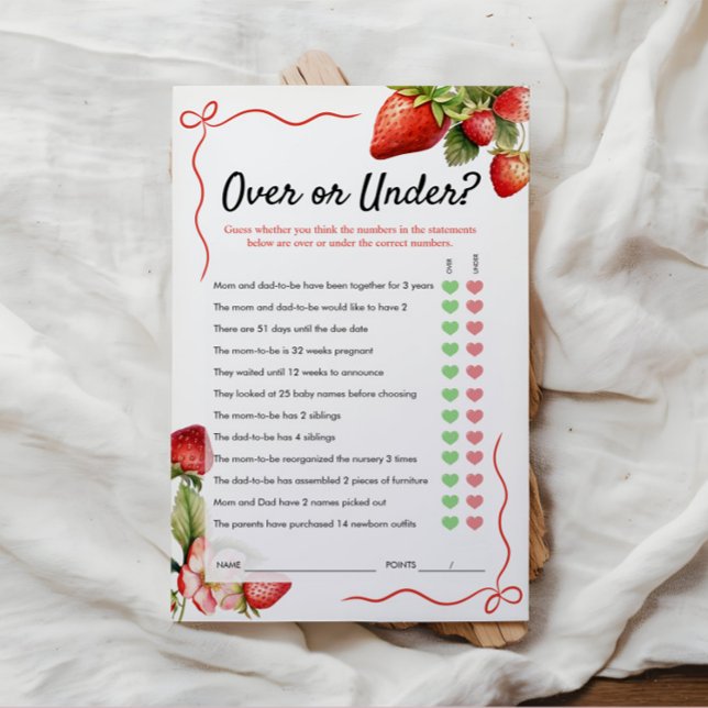 ゲームの上または下 | 赤ちゃんシャワーゲーム (クリエイターアップロード済み)