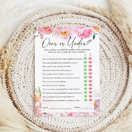 ゲームの上または下 | 赤ちゃんシャワーゲーム