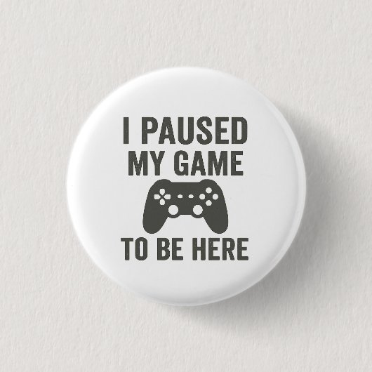 ゲームの中断 缶バッジ (正面)