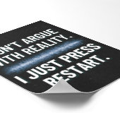 ゲームの再起動の引用文ポスターを押す ポスター (角)