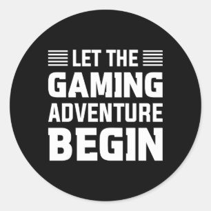 ゲームの冒険をコンソールゲームのビデオを開始する ラウンドシール