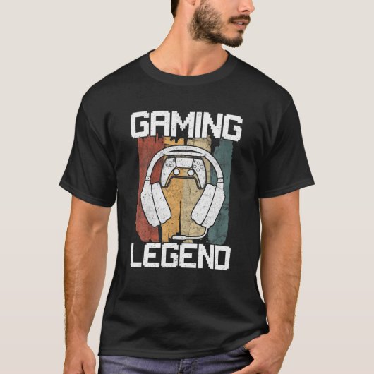 ゲームの凡例PCゲーマービデオゲームヴィンテージBoys Me Tシャツ (正面)