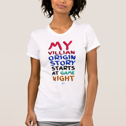 ゲームの夜に始まる私の悪役人生 Tシャツ (正面)
