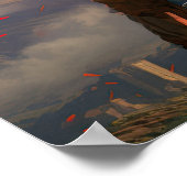 ゲームの女の子キャラクター ポスター (角)