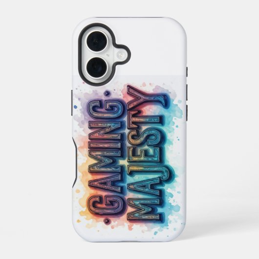 ゲームの威厳 iPhone 16ケース (裏面)