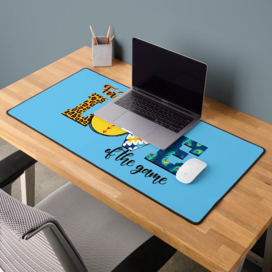 ゲームの愛のためにソフトボールmom Leopard デスクマット (オフィス2)