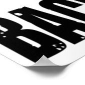 ゲームの新学期白 ポスター (角)