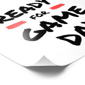 ゲームの日の準備ができている フォトプリント            (角)