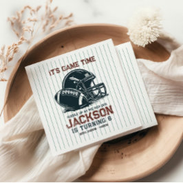 ゲームの時間だ！サッカーの誕生日の子供たちをキックオフ スタンダードカクテルナプキン