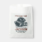 ゲームの時間だ!サッカーの誕生日の子供たちをキックオフ フェイバーバッグ (正面)