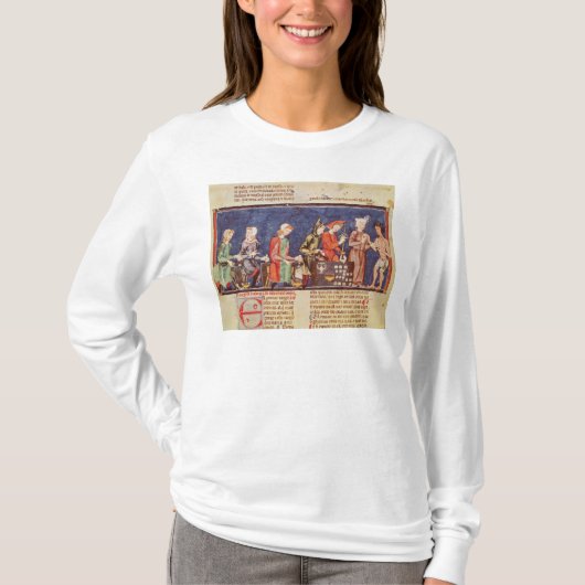 「ゲームの本からのサイコロメーカー、 Tシャツ (正面)