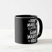ゲームの監視員の声を使わせない マグカップ (正面右)