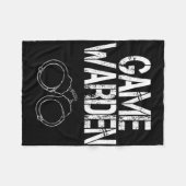 ゲームの看守手錠レイジーハロウィーンの衣装 フリースブランケット (正面(横))