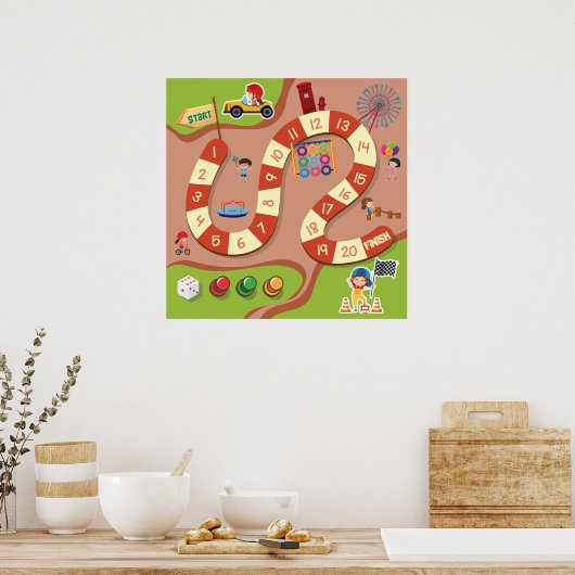 ゲームの競争 ポスター (キッチン)