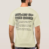 ゲームの規則 Tシャツ (裏面)