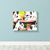 ゲームの週末 キャンバスプリント (インサイチュ (ウッドフロア))