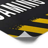 ゲームの進行中警告 – ゲームの進行中 ポスター (角)