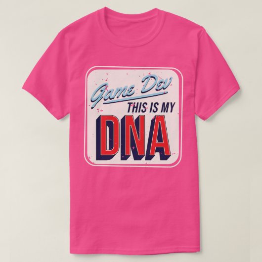ゲームの開発これは私のDNAである Tシャツ (デザイン正面)