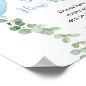 ゲームの青いバルーンの緑の数を推測 ポスター (角)