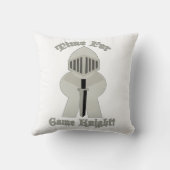 ゲームの騎士の壮大なメープルボードゲーマーのための時間 クッション (裏面)