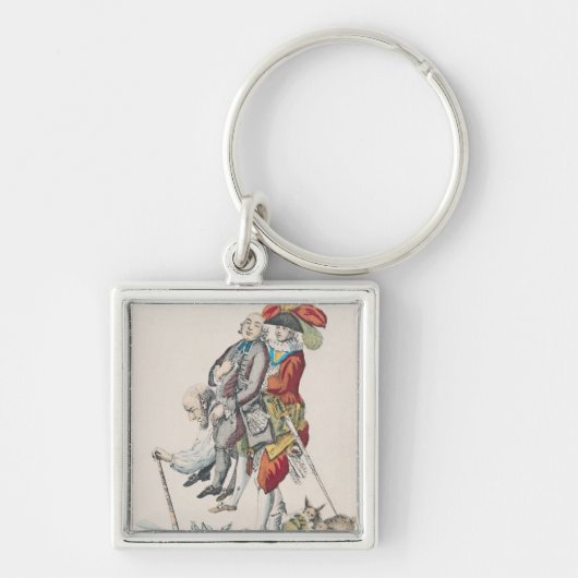 ゲームはすぐに終わらなければなりません キーホルダー (正面)