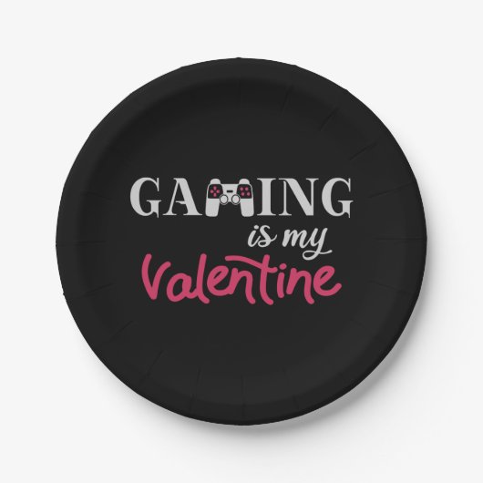 ゲームはバレンタイン ペーパープレート (正面)