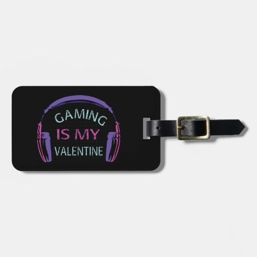 ゲームはバレンタイン ラゲッジタグ (正面横)