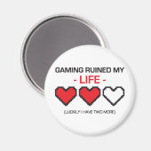 ゲームは私の人生を台無し！ マグネット (正面/裏面)