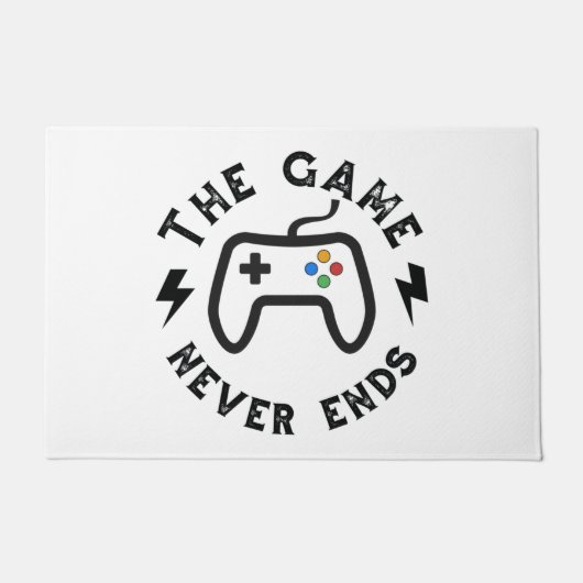 ゲームは終わらない ドアマット (正面)