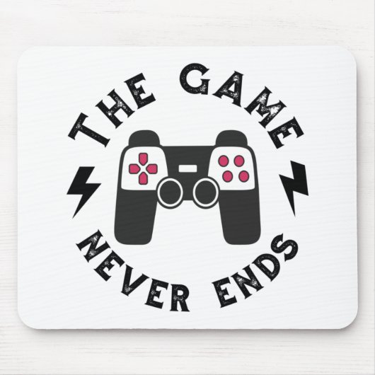 ゲームは終わらない マウスパッド (正面)