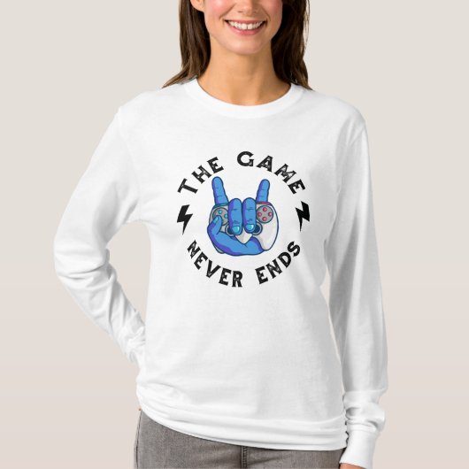 ゲームは終わらない Tシャツ (正面)