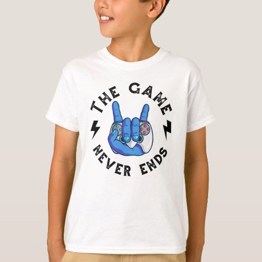 ゲームは終わらない Tシャツ (正面)