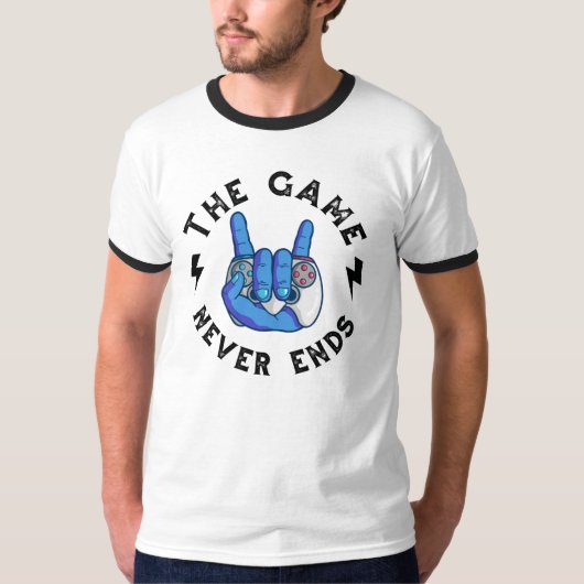 ゲームは終わらない Tシャツ (正面)