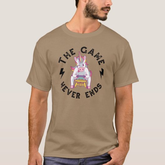 ゲームは終わらない Tシャツ (正面)